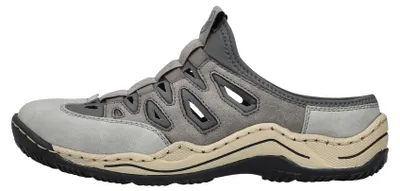Obrázek produktu pro Rieker Clogs - Grey Syntetická kůže : Normal : 43 Velikost: 43 Šířka: Normální