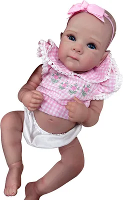 Obrázok produktu pre 45CM Reborn Full Body Vinyl Baby Doll Novorodenec Baby Girl Ručne maľované kože Mnoho detailov žily Bebe Reborn