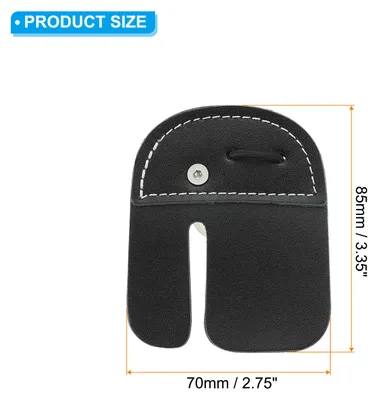 Produktbild von 2 Schicht Leder Bogenschie?en Finger Tabs, Finger Schutzausrš¹stung, Schwarz