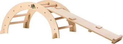 Produktbild von Moni Toys Kletterbogen aus Holz mit Klettergerüst