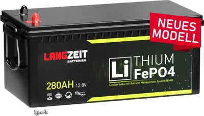 Produktbild von LiFePO4 280Ah 12V LANGZEIT Lithium Batterie Solarbatterie Wohnmobil Solar USV
