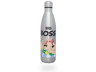 Obrázok produktu pre Könitz fľaša na čaj Obelix Big Boss, termoska 750 ml z dvojstenného nehrdzavejúceho ocele. Vonkajšia fľaša na pitie bez BPA, odolná proti vytekaniu, odolná