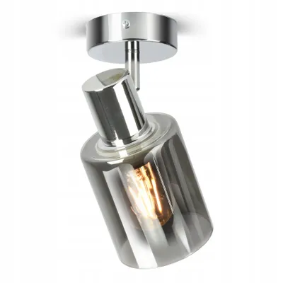 Zdjęcie produktu dla Lampa Sufitowa Reflektor Szklana Glass Tube CHROM 540-EG1 LED E27