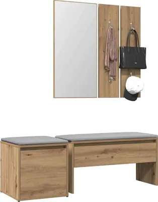 Produktbild von Garderoben-Set Artisan-Eiche Holzwerkstoff 3329172