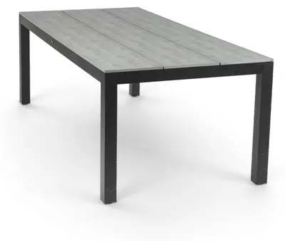 Produktbild von Gartentisch Limasol 225 x 100 cm | Polywood & Aluminium | Grau