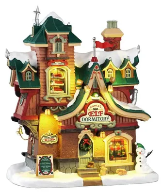 Weihnachtsdorf Schlafsaal der Elfen, beleuchtet, 9x19x4,6 Zoll