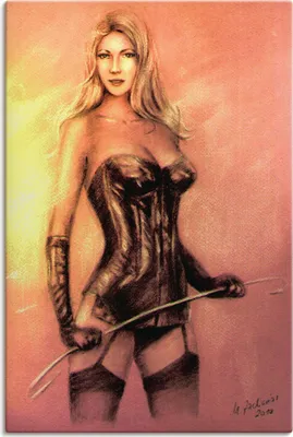 Produktbild von ARTland Leinwandbild Sexy Domina Größe: 40x60 cm