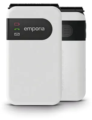 Produktbild von Emporia SIMPLICITYglam, Klapphandy, 7,11 cm (2.8"), 240 x 320 Pixel, Bluetooth, 1300 mAh, Weiß