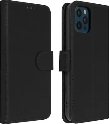 Immagine prodotto di Custodia protettiva in ecopelle per Apple iPhone 12 Pro Max, colore nero