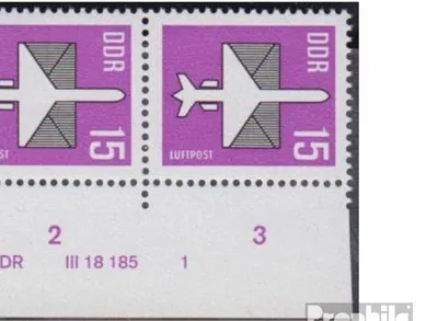 Produktbild von Briefmarken DDR 1987 Mi 3128DV-3129DV mit Druckvermerk (kompl.Ausg.) gestempelt Flugpost