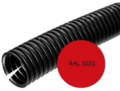 Immagine prodotto di 50 metri Schlemmer 1995022 Tubo ondulato PP-MOD NW 22 RAL3020, rosso