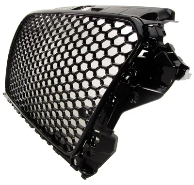 Kühlergrill Sportgrill Waben Gitter SCHWARZ GLANZ für Audi A3 8V ab 2012-2016 – Produktansicht