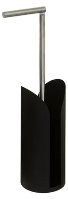 Produktbild von 5five Simply Smart Toilettenrollenhalter Colorama, WC-Rollenhalter, Metall, Edelstahl, Schwarz, 160884J