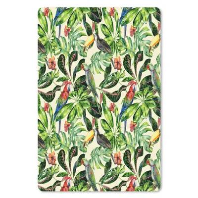 Produktbild von MuchoWow® Mauspad Mousepad Blumen - Vogel - Blätter 18x27 cm - Mousepads - Maus Mat - Pad - Mausunterlage