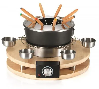 Image de Fondue 1300w 8 fourchettes - Kitchen Chef - KCWOOD.FOND8 -