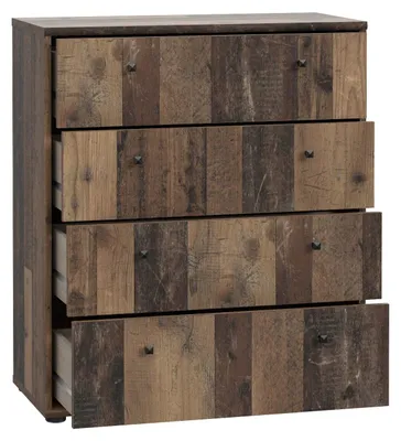 Obrázek produktu pro Komoda >Tembi< v provedení Old Wood Vintage – 73,7 x 85,5 x 34,8 cm (š x v x h)