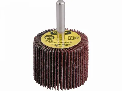 Obrázok produktu pre Kotúč brúsny lamelový 40x30mm, P80, stopka 6mm