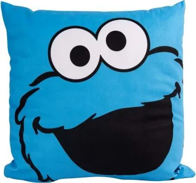 Produktbild von Sesame Street Kissen Unisex Cookie Monster blau/schwarz Standard