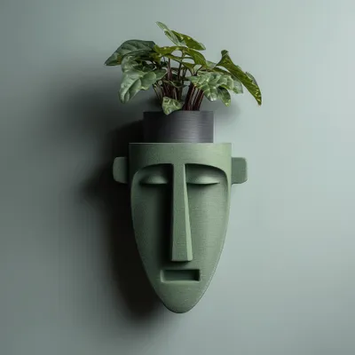 skulpturales Gesichts-Wandregal – Decords Wandregal, Produktansicht 1