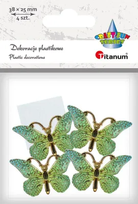 Image de Décorations papillon autocollantes 38x23mm 4pcs