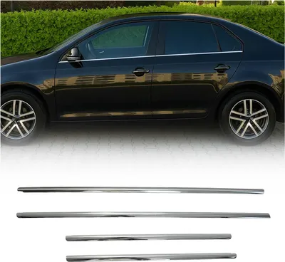 Obrázok produktu pre Okenné lišty pre VW Jetta 2010-2018 nerezová oceľ chróm 6ks
