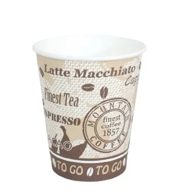 Produktbild von Kaffeebecher 0,3 l Hartpapier 75 Stück Kakao Tee Glühwein Kinderparty Picknick