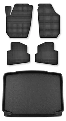 Immagine prodotto di Tappetini a vasca + bagagliaio per Skoda Fabia II 2007-2014 hatchback 5 pezzi