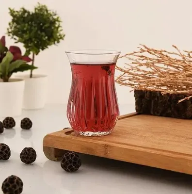 Image de Pasabahce set de 6 verres à thé turc en verre transparent 160 ml