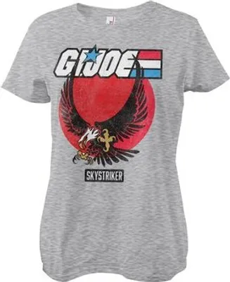 Produktbild von G.I. Joe - Skystriker Distressed Girly Tee - Small - HeatherGrey