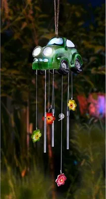 Produktbild von Solarleuchte Windspiel Crazy Car GartenTerasse Auto