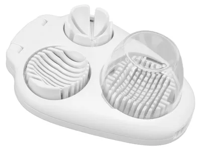 Produktbild von Eierschneider mit 3 Schneidemodi, auch für hartgekochte Eier geeignet, Küchenschneider für Dekoration, Salate und Sandwiches