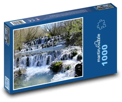 Produktbild von Puzzle 1000 Wasserfälle am Kaskadenfluss - martinpuzzle