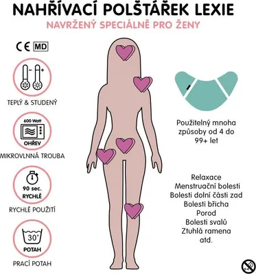 Obrázek produktu pro Nahřívací polštářek LEXIE Cookie