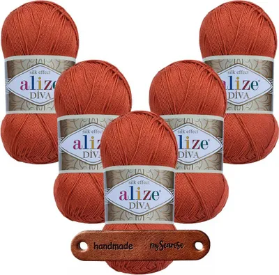 Produktbild von 5 x ALIZE Diva 36 Terra mit Label