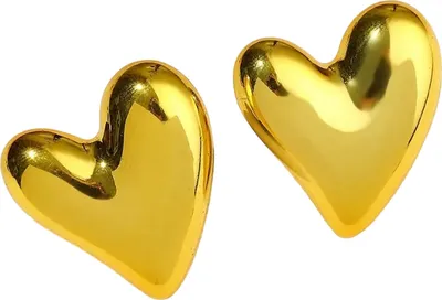 Produktbild von AD-33365 Ohrringe - Herz/Golden für jeden Anlass KP33365
