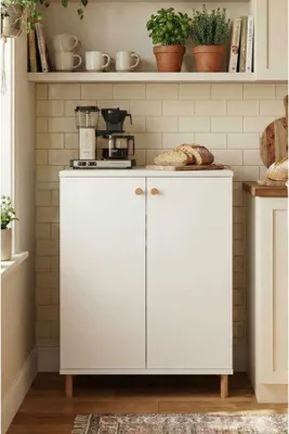 Obrázok produktu pre Skye Decor, kvalitná viacúčelová skrinka, 100% melamín, biela, 60x85x30 cm