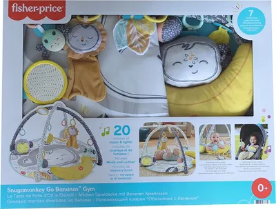 Produktbild von Fisher-Price Äffchen Spieldecke mit Bananen Spielkissen