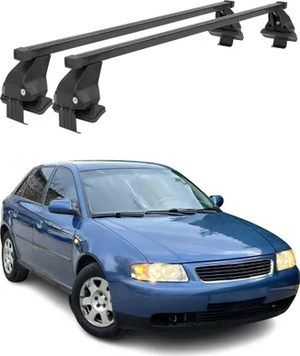Image de Barres de toit transversales Menabo pour Audi A3 8L 5Porte 1996-2003 Noir 2Pcs