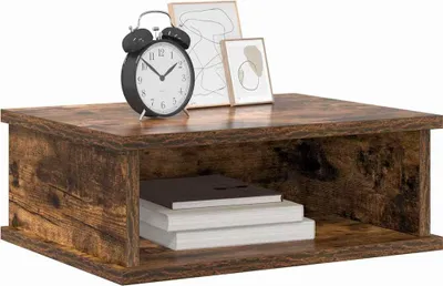 Image de vidaXL Table de nuit 2 pcs Chêne fumé 40 x 31 x 15 cm