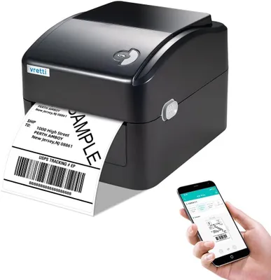 Produktbild von vretti Bluetooth DHL Etikettendrucker 4x6 Shipping Label Printer,
