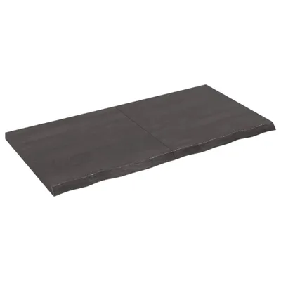 Immagine prodotto di vidaXL Piano lavabo marrone scuro 120x60x(2-4)cm in legno massiccio