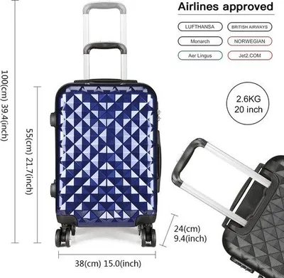 Produktbild von Famanu Trolley Koffer Set, Handgepäck - Kinderkoffer Trolley