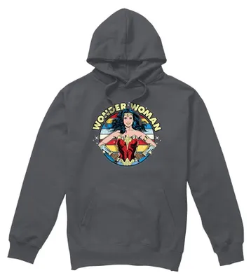 Productafbeelding van Wonder Woman - "84 Woman Of Wonder" hooded sweater voor heren/dames, uni model, TV40966 (maat L) (anthraciet)