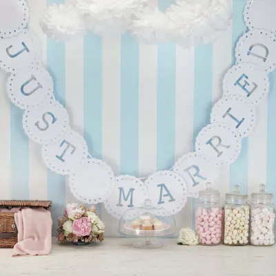 Produktbild von Just Married Vintage Girlande 3,5m