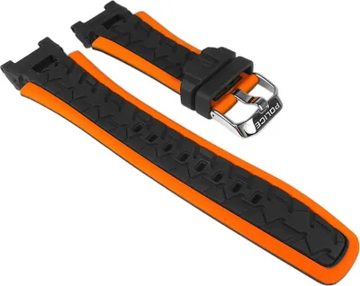 Produktbild von Ersatzband Kautschuk schwarz/orange Police P14215JSTB-02A