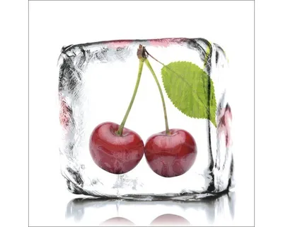 Produktbild von Glasbild Cherry Sorbet 50x50 cm