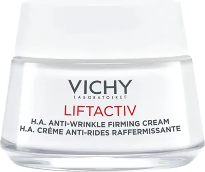 Produktbild von Vichy LiftActiv Supreme, Frauen, trockene Haut, Sehr trockene Haut, Gesicht, Anti-Aging, Anti-Falten, Kräftigend, Glättend, Beruhigend, Topf, Aqua /Water/ Glycerin/ Dimethicone /, Rhamnose / Isohexadecane /, Alcohol Denat. / Propanediol /,...