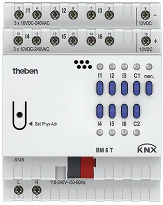 Zdjęcie produktu dla THEBEN AG THEB Theben KNX BM 6 T KNX wejście binarne 6f 4940230