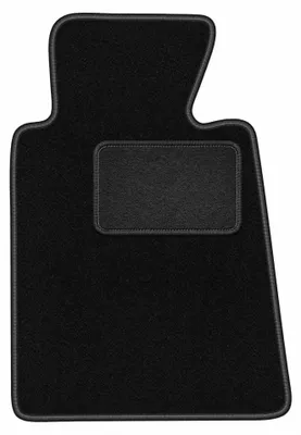Produktbild von Fahrermatte Velours für BMW 5 E34 1988-1994 (Limousine/Kombi/Touring) – 1-tlg, Schwarz, passgenau – Wielganizator LUX
