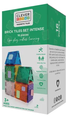 Obrázok produktu pre Magnetická stavebnica Brick Tiles 16 dielov, Cleverclixx